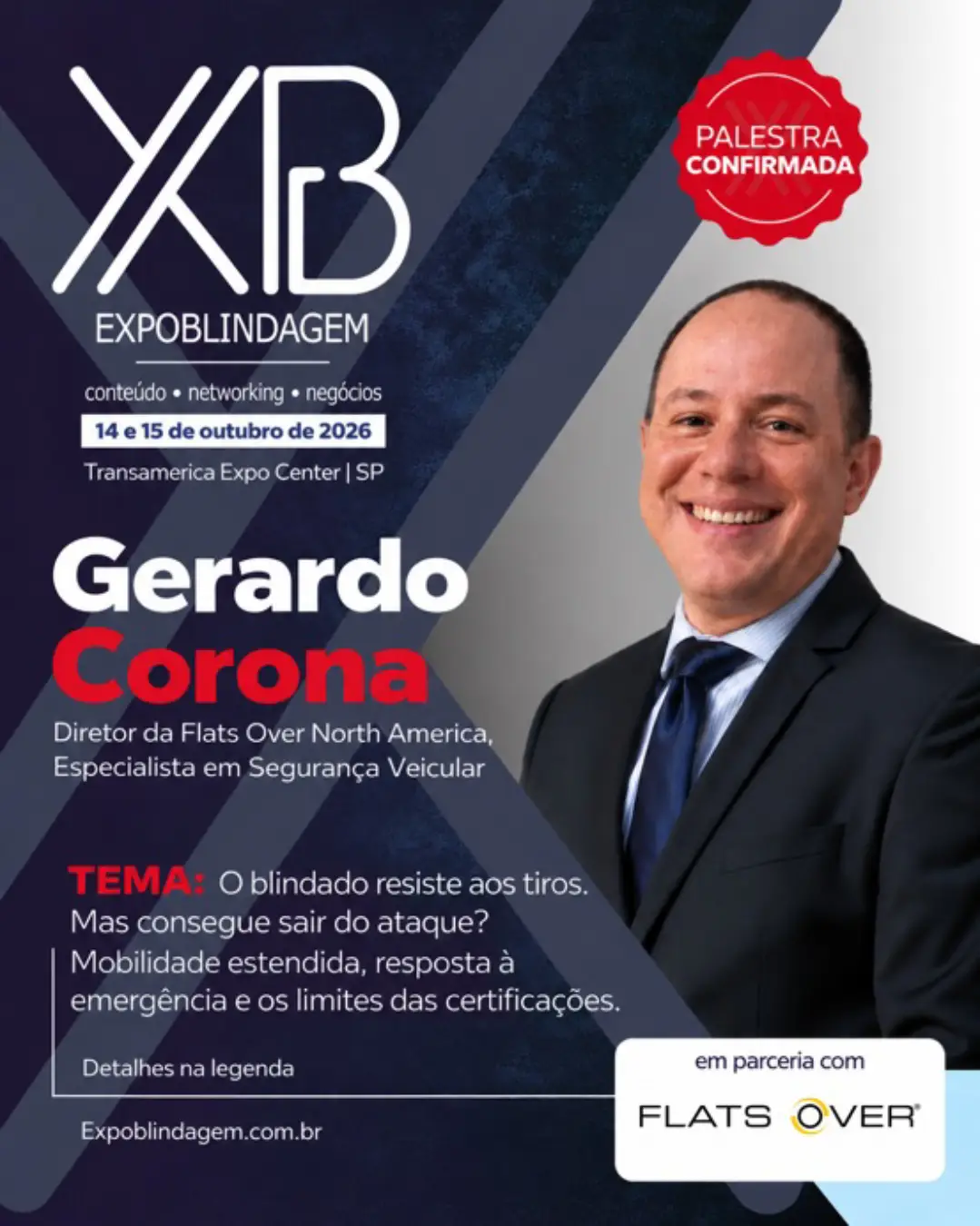Gerardo Corona, Diretor da Flats Over North America e Especialista em Segurança Veicular